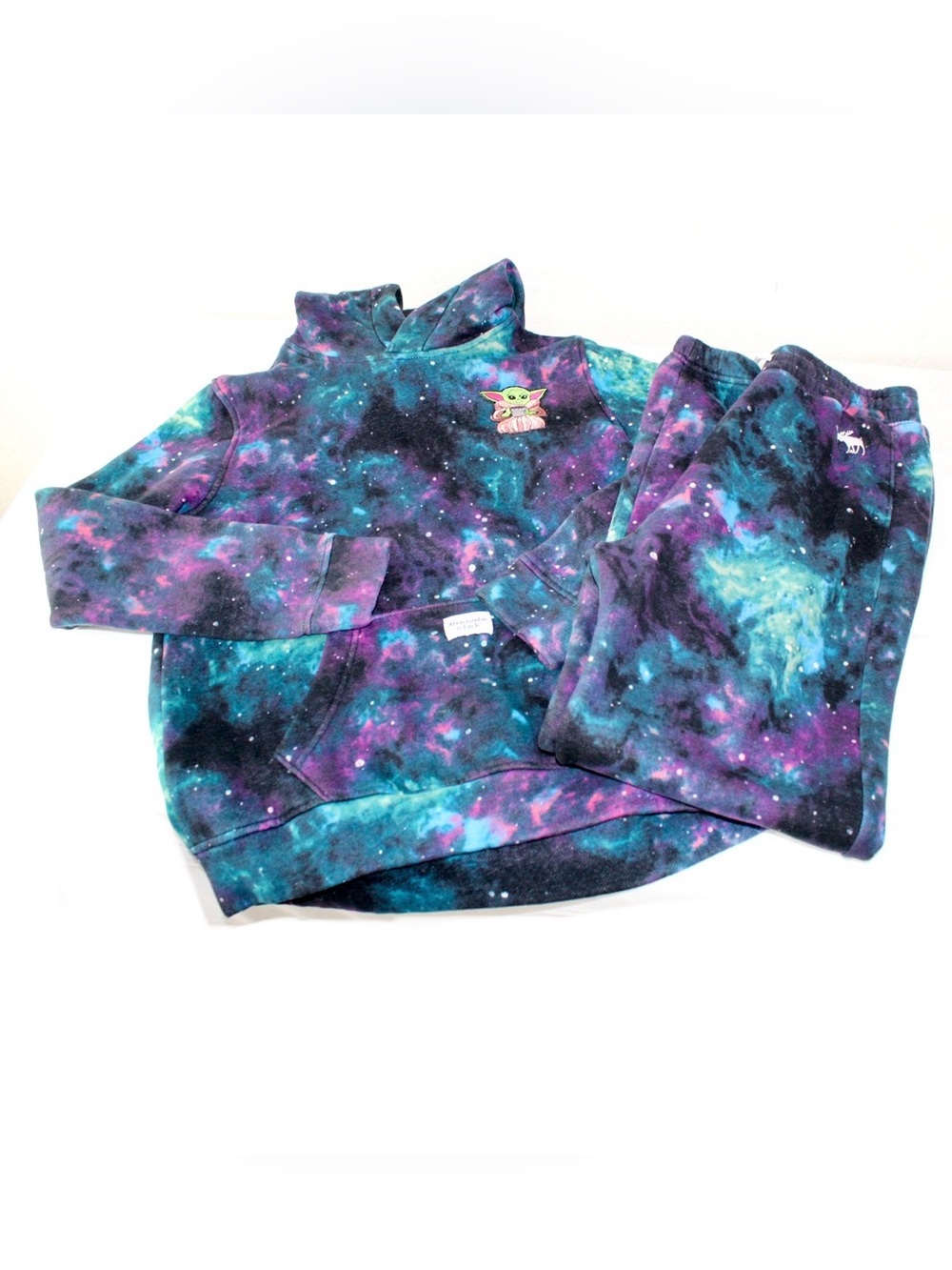 abercrombie kids Boys Size 15/16 Set, Galaxy Print Hoodie & pants